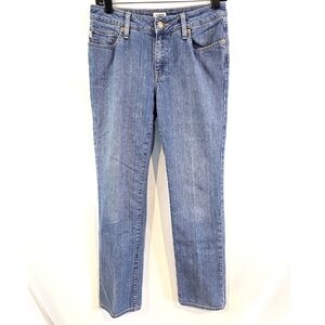 L.L. Bean "Favorite Fit" 4 Petite Light Blue Straight Leg Jeans